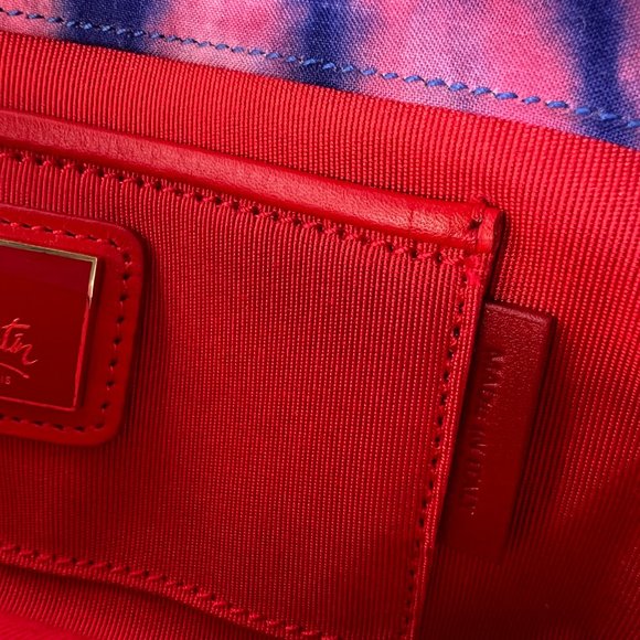 🌷❤️🔥SPRING SALE 🔥 FINAL PRICE🌷💥Christian Louboutin Boubou Bazin Clutch - Picture 9 of 9